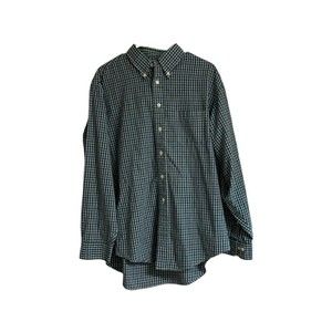 Brooks Brothers 346 Men's Plaid Button-Down Shirt Size Large